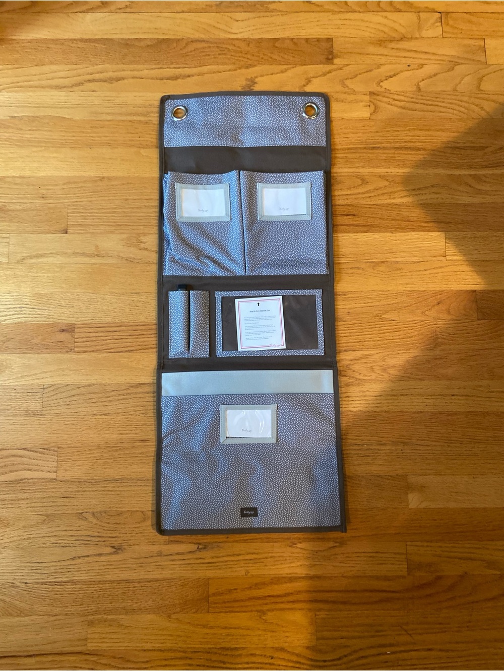 Thirty-one Hanging Organizer Storage Pockets in Light Gray